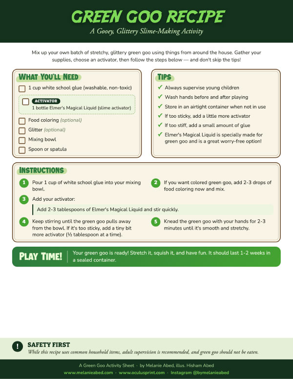 Making-Green-Goo-Activity-Sheet